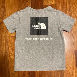 ノースフェイス グレー ボックスロゴ 半袖Tシャツ 130