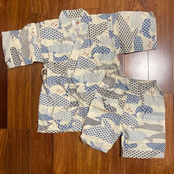 クロワッサンスベべ 甚平 120センチ じんべい お祭り キッズ