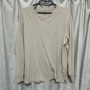 UNIQLO ユニクロ エアリズムコットンクルーネックTシャツ 長袖 ナチュラル