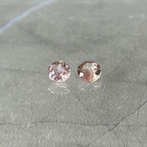 天然石インペリアルトパーズ ルース(裸石)2個 0.468ct's