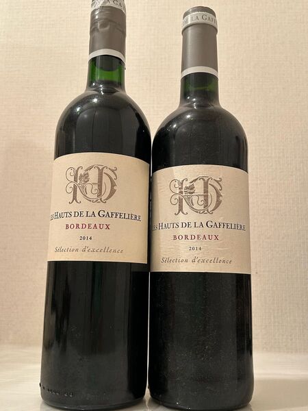 2014年 レ・オー・ド・ラ・ガフリエール ボルドーのワイン×2