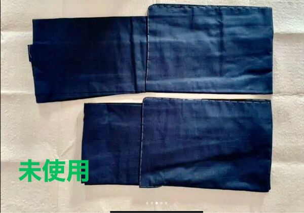 紳士用 大島紬 アンサンブル 新品 未使用 仕付け糸付 男着物 紺色 羽織付き 藍色 仕立て上がり 手縫い