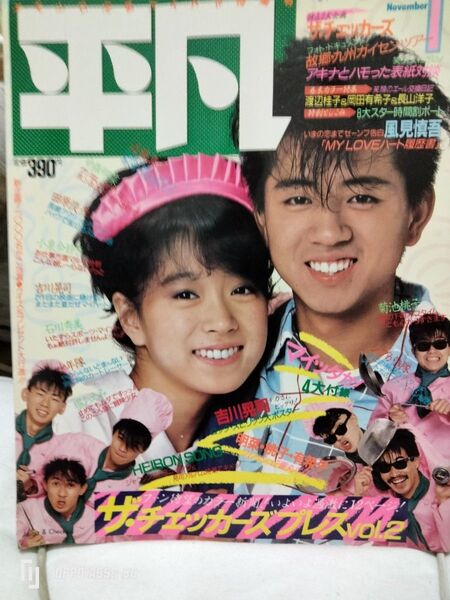 平凡 1984年11月号 菊池桃子 吉川晃司