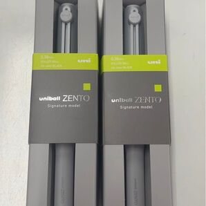 uniball ZENTO シグニチャーモデル シルバーUBZH38.26 2個