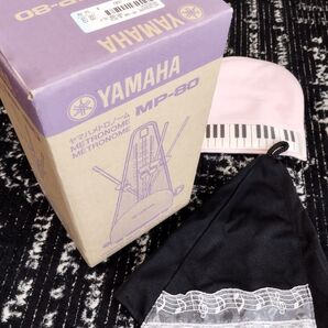 未使用 YAMAHA メトロノーム MP-80 ブラック メトロノームカバー 鍵盤クリーナークロス 3点セット