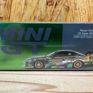 国内未入荷 MINI GT 1/64 Nissan LB-Super Silhouette S15 シルビア LBWK 2024