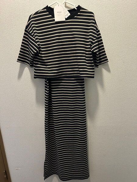 しまむら mysa closet 田中里奈 レディース Tシャツ+ワンピースセット(田中里奈) L