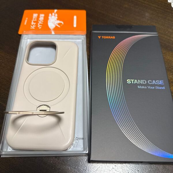 【360度回転ゼンマイ式スタンド】TORRAS iPhone16Pro ケース