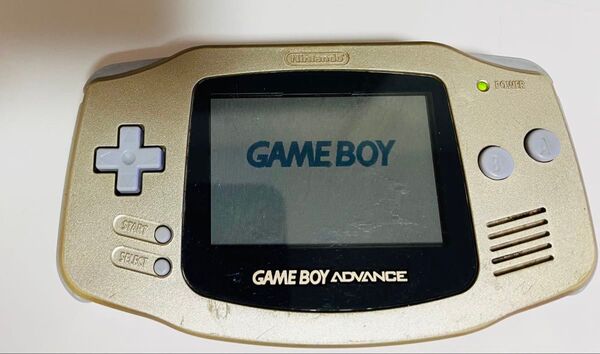 ※動作確認済み ゲームボーイアドバンス GAMEBOY ADVANCE 任天堂 ゴールド 本体のみ