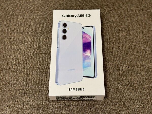 【SIMフリー】Galaxy A55 5G|8GB/128GB アイスブルー【新品未開封】SD対応|5000万画素|5年間アプデ