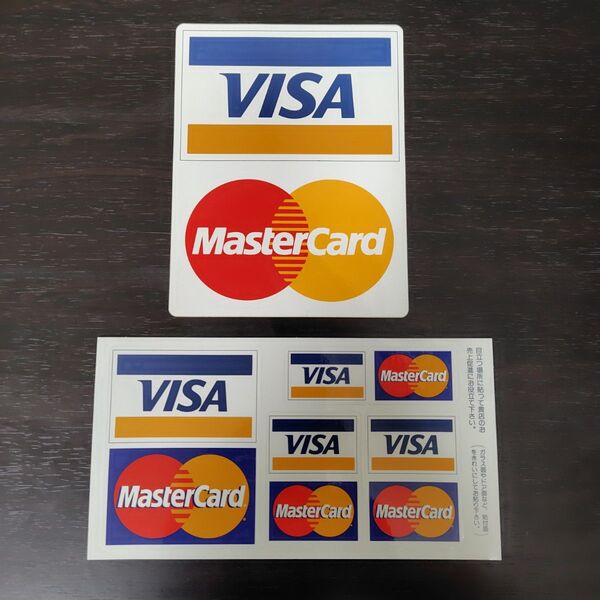 VISA・MasterCard 加盟店用ステッカー 2点セット③