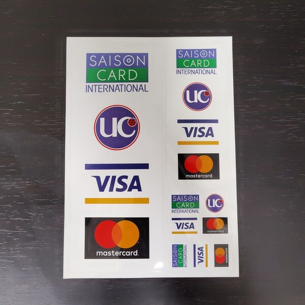 セゾンカード(クレディセゾン)・UC・VISA・マスター ステッカー ノベルティ