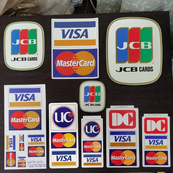 各クレジットカード会社 加盟店ステッカー ノベルティ 9点まとめて