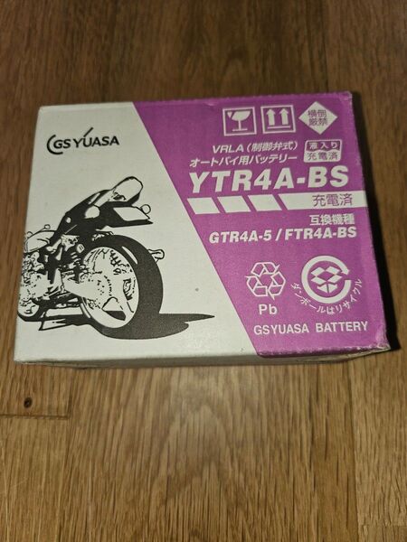 GS YUASA バイク用バッテリー YTR4A-BS 未使用品
