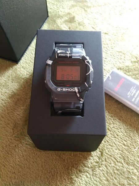 CASIO G-SHOCK DW5600BBR-1JF電池式 DW5000SS-1パーツ替え 未使用