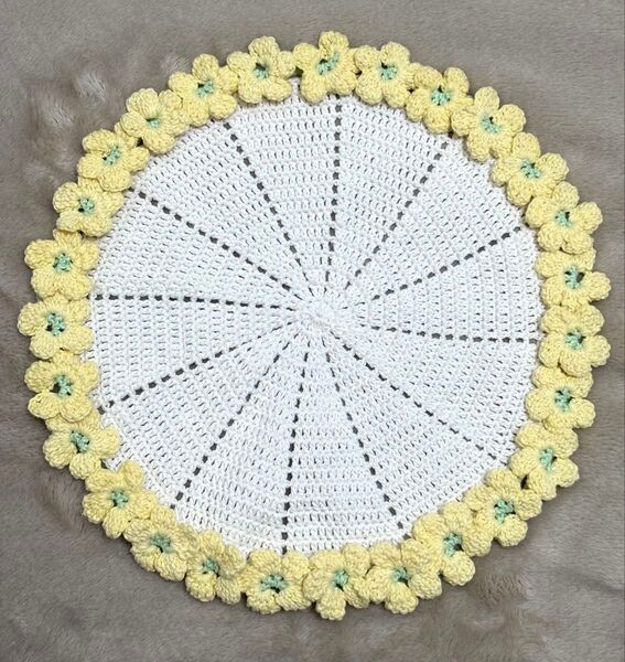 花束マルチカバー インテリア ドイリー 30cm ハンドメイド