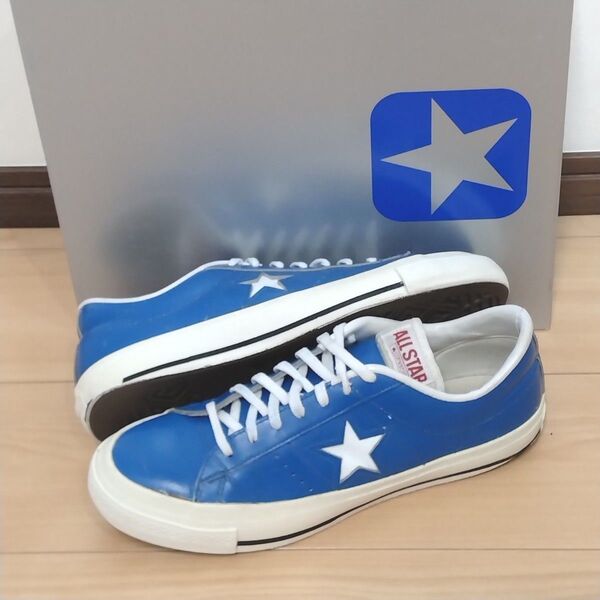 コンバース ワンスター ブルー 青 レザー 日本製 made in Japan one star