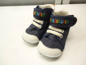 HOTBISCUITS MIKIHOUSE/ホットビスケッツ ミキハウス■11.5cm■ベルクロ ベビー シューズ スニーカー■インディゴブルー■#20519MK633_34