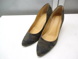  high quality. made in Japan *recolte/re Colt #24.0cm# camouflage -ju camouflage pattern pumps # khaki / Brown ##20521MK618_35