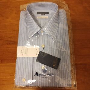 Aquascutum メンズシャツ 新品未使用 39-82 ブルー系