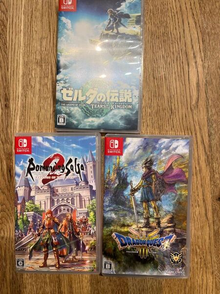 Switch ゼルダの伝説&ドラクエ3&ロマサガ2