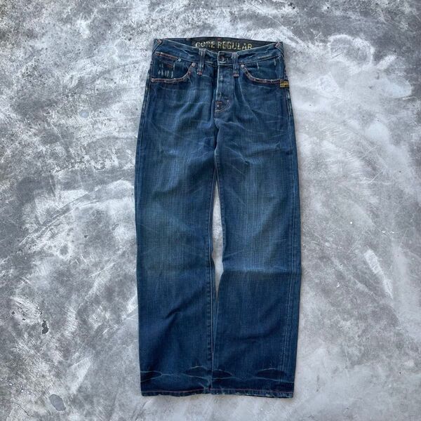 G STAR RAW ジースター デニムパンツ ダメージ グランジ Y2K 古着 アーカイブ グランジ パンク ゴシック Y2K