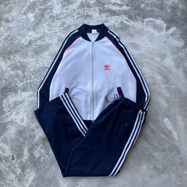 80s adidas アディダス ジャージ セットアップ ATP 希少 古着 トラック ジャケット パンツ 3ストライプス