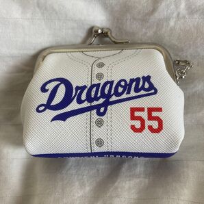 【未使用】中日ドラゴンズ ユニフォーム型小銭入れ 55 選手ミニがま口チェーン ユニホーム(ホーム)ver 細川成也選手