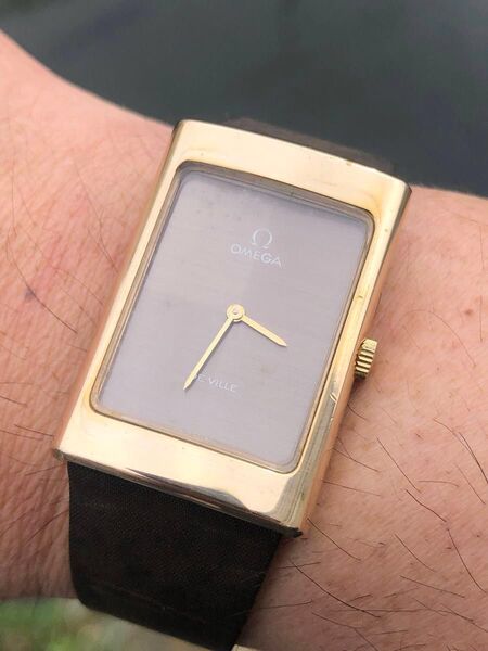 ★稼動良好★ 希少レア オメガ OMEGA デビル スクエア 腕時計 手巻きヴィンテージ メンズ
