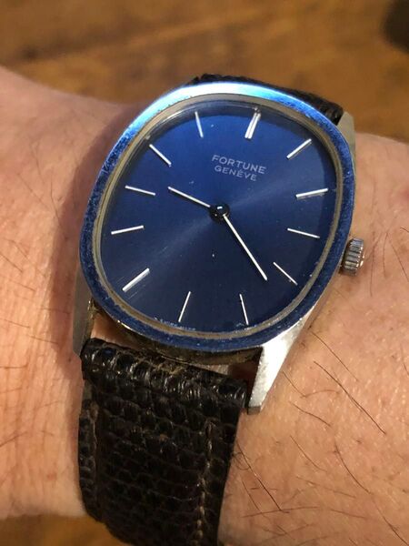 ★稼動★ FORTUNE GENEVE フォーチュン ジュネーブ 腕時計 手巻き スイス製 アンティーク ヴィンテージ