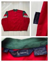 送料無料 80s 90s vintage ビンテージ POLO ラルフローレン アノラック プルオーバー ジャケット anorak pullover sport rrl country red M_画像1