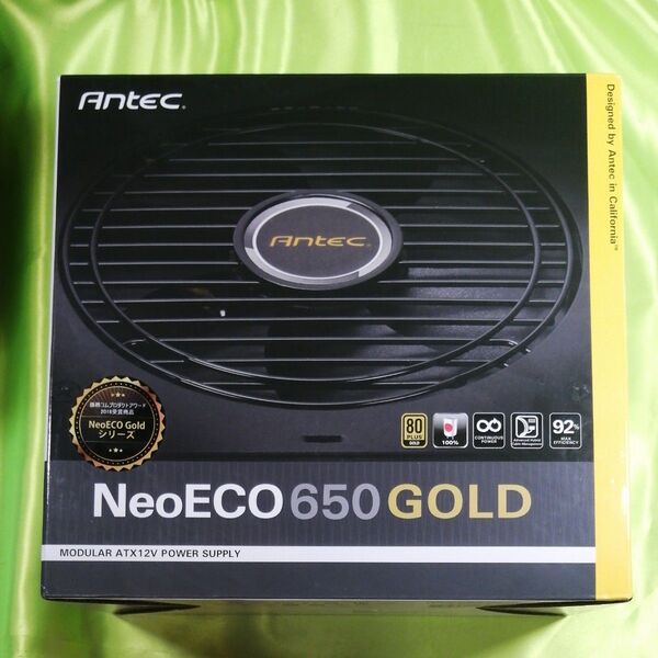 動作確認済みAntec 650w GOLD認証 NeoECO NE650G 80PLUS GOLD オマケ付き セミプラグイン