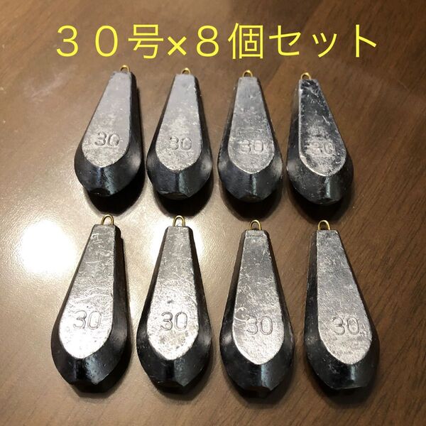新品 30号 8個セット 釣り用 六角錘 おもり オモリ 海 川 船 舟 魚つり