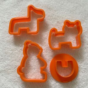 クッキー型 4個セット オレンジ