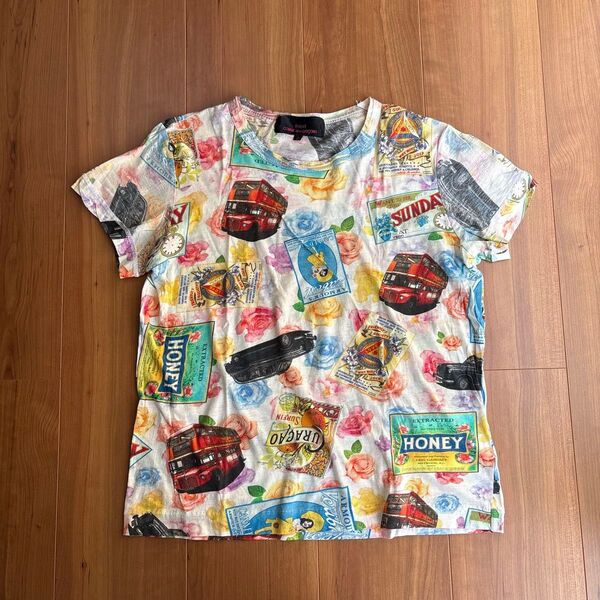 tricot Comme des Garons 総柄Tシャツ SIZE:S