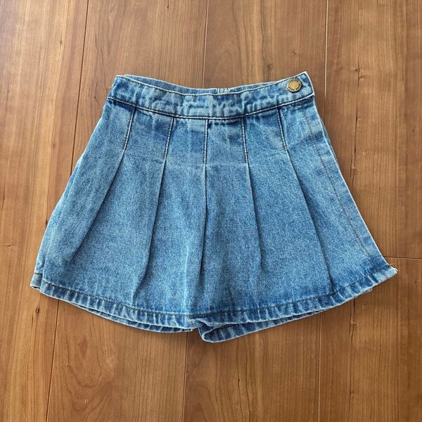 デニムショートパンツ キュロット スカート 5Y