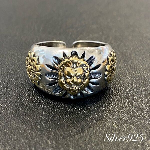 ライオン シルバー リング S925 刻印 メキシカン ヴィンテージ【R-33】 指輪 インディアンジュエリー ヴィンテージリング