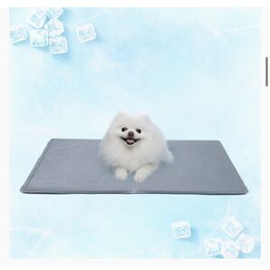 ペット ひんやりマット ペット用ひんやりマット 犬 猫 クールマット 冷却ジェルマット 冷感 (グレー, 40*30 cm)