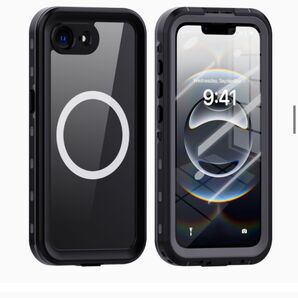 iPhone 16e 用 ケース 防水 耐衝撃 両面 360 全面保護 アイフォン16e フルカバー 防雪 防塵 ブラック