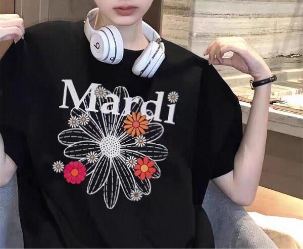 Mardi Mercredi マルディメクルディ プリントTシャツ