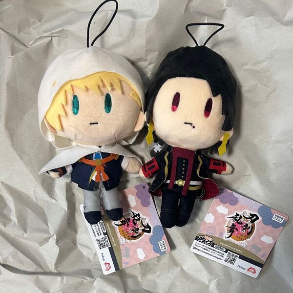 刀剣乱舞ONLINE ゴム紐付き御伴散歩ぬいぐるみ 加州清光 山姥切国広 2種セット ぬいぐるみ