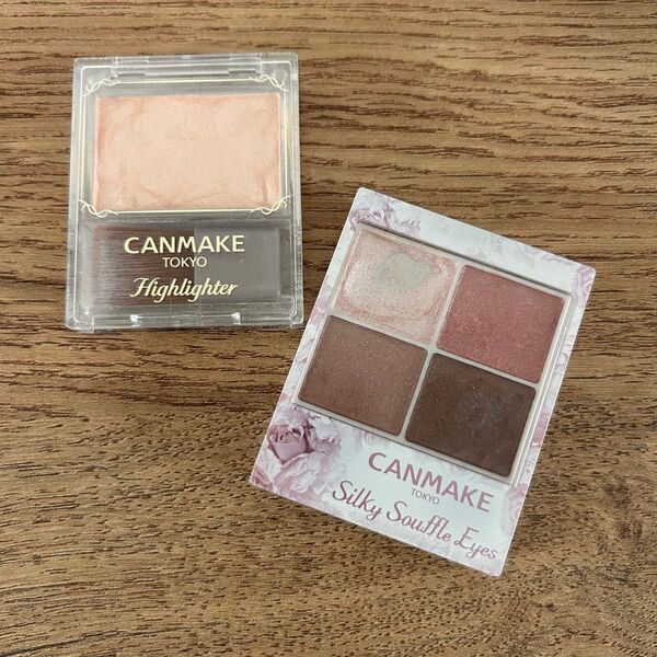 CANMAKE ハイライター & シルキースフレアイズ キャンメイク