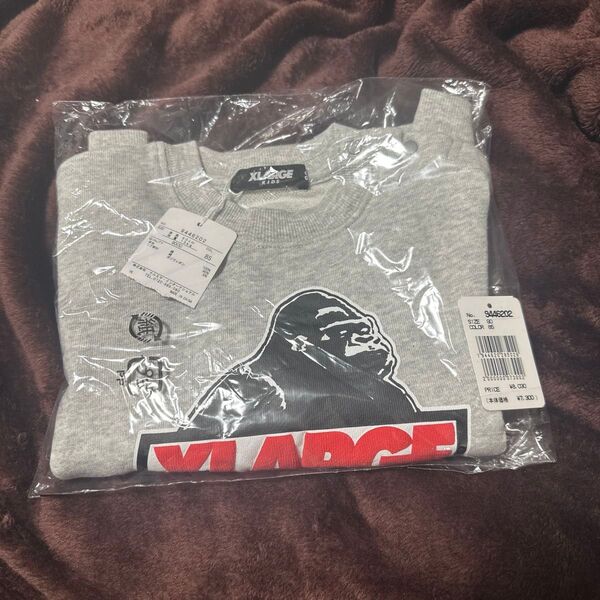 XLARGE KIDS トレーナー 90 グレー 新品未使用