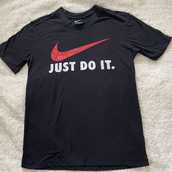 @Nike ブラック Tシャツ JUST DO IT 黒 ナイキ M 半袖Tシャツ 古着