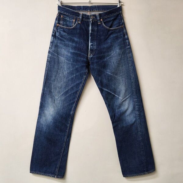 【美色】WAREHOUSE ウエアハウス 1001XX 1996-1998年 ブランド初期 水牛パッチ ジーンズ デニムパンツ