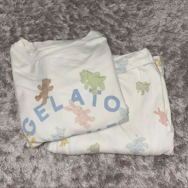 gelato pique ジェラートピケ ぬいぐるみ柄上下セット