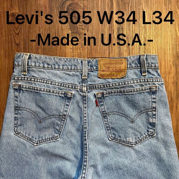 USA製!!【Levi's リーバイス】505 W34 L34 90s