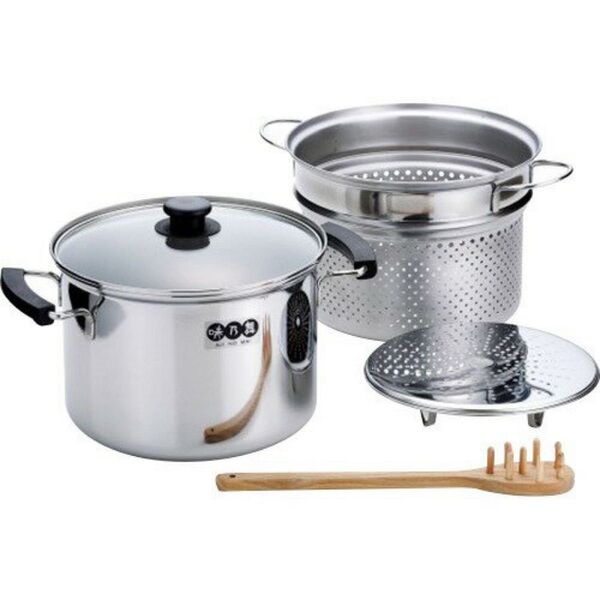 未使用 パスタ鍋 蒸し器 パスタポット IH対応 和平フレイズ AM-9283