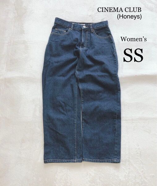 レディース デニム SS インディゴ ジーンズ 綿100% デニムパンツ ボトムス パンツ カジュアル ハニーズ 春 夏 秋 冬