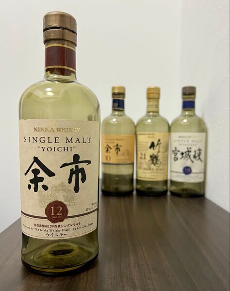 【ニッカウィスキー】空き瓶 4本
